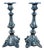 Art Nouveau Silver-Plated Candlesticks, 1890s, Set of 2 For Sale