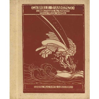 Gabriele D'Annunzio, Early 20th Century, Woodcut For Sale