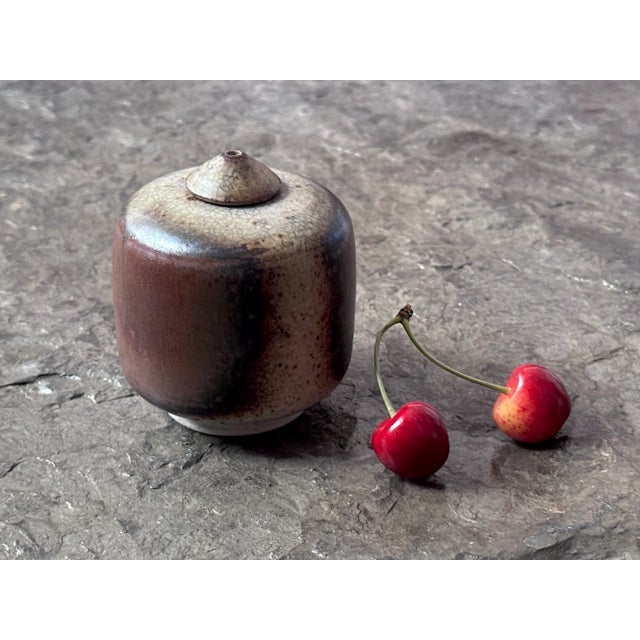 Studio Ceramic Art Oil Lamp by Kaj Henning Jensen for KH Keramik Stensved, Denmark, 1960s For Sale - Image 12 of 13