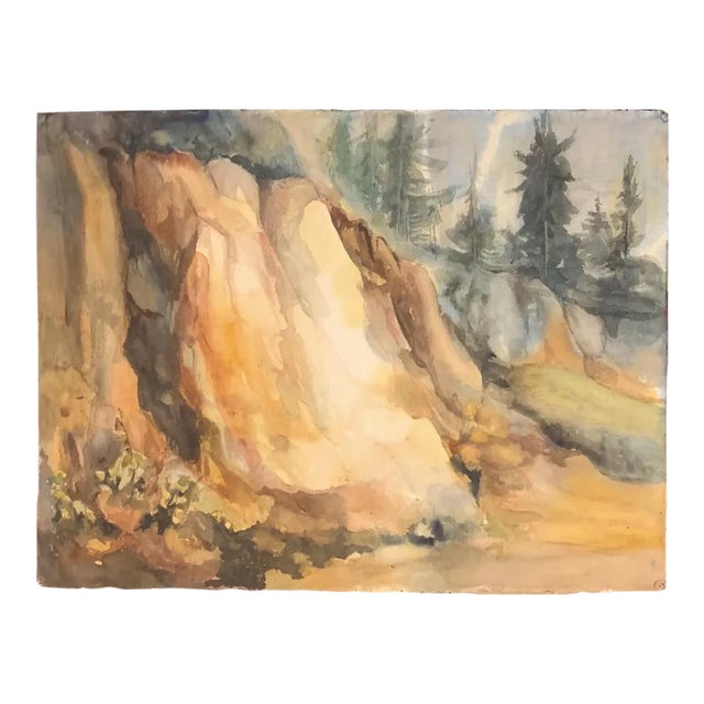 Bay Area Artist Landscape Mountain Side Painting For Sale