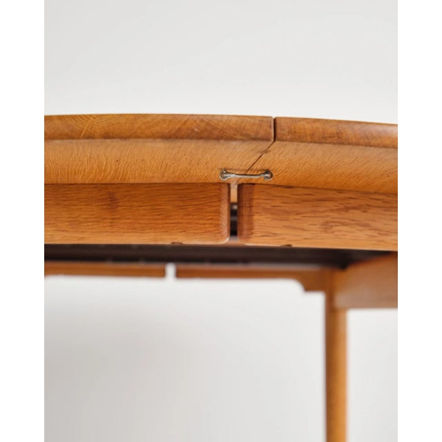 Round Extendable Dining Table in Oak by Hans J. Wegner, Denmark, 1970s For Sale - Image 18 of 18
