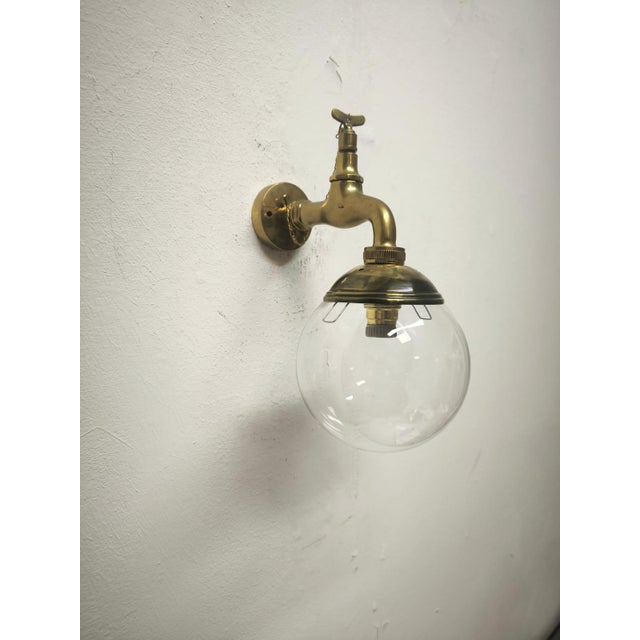 Brass Faucet Applique, 1960s For Sale - Image 9 of 10