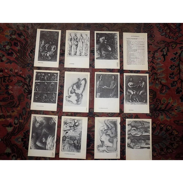 Black Vintage Henry Moore Abstracted Modernist Lithographs - Set of 12 For Sale - Image 8 of 9