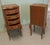 Tall French Ormolu 4-Drawer Side Lockers, 1930, Set of 2 For Sale - Image 3 of 8