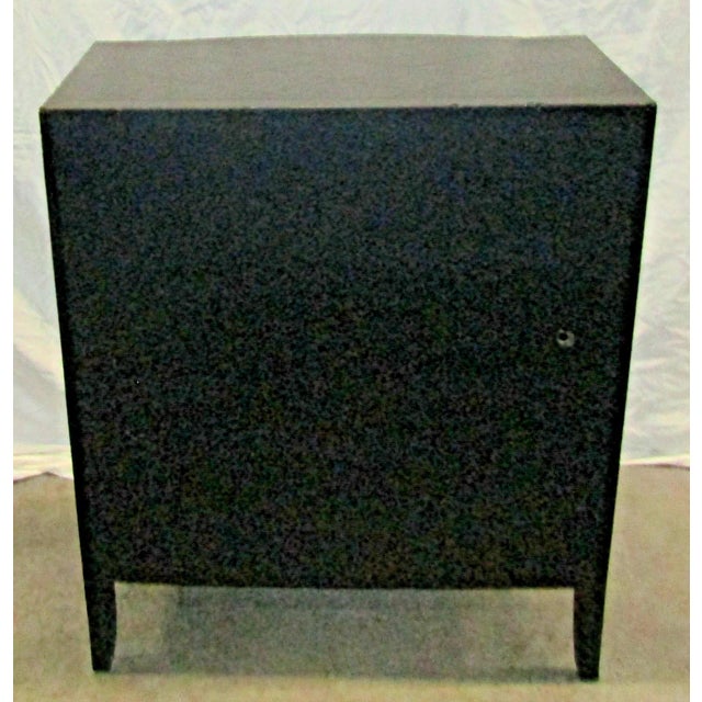 1970s French Art Deco Style Modern Two-Door Bar Cabinet With Diamond Inlay Pattern For Sale In Miami - Image 6 of 14