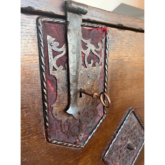 Brown 17th Century Spanish Walnut Cabinet on Stand, Desk, Original ‘Bargueño’ For Sale - Image 8 of 18