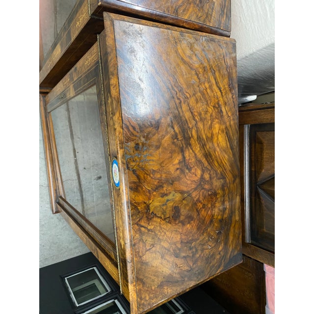 English Pair of Antique Display Cabinets For Sale - Image 3 of 11