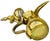 Gold Mid 20th Century Handmade & Detailed Moorish Brass Coffee Pot Accent For Sale - Image 8 of 10