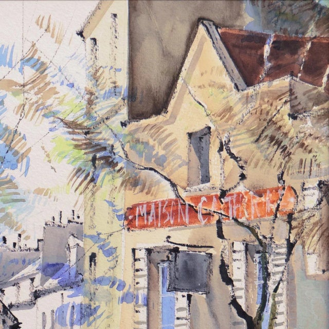 1990s 'Maison Catherine, Montmartre, 1993', French School, La Mere Catherine, Place Du Tertre, Paris For Sale - Image 5 of 9