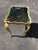 Olive Italian Hand Painted Mirror Top Side Table For Sale - Image 8 of 13