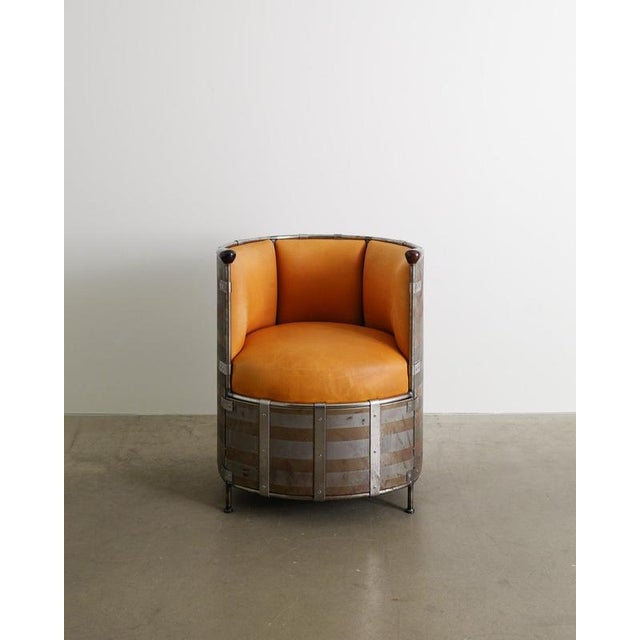 Swedish Contemporary Moose Chair in Aluminium & Leather by Mats Theselius for Källemo, 1990s For Sale - Image 4 of 7