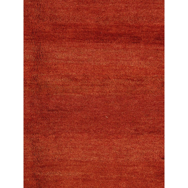 Vintage Hand-Knotted Persian Gabbeh Rug 8'10" X 11'8" For Sale - Image 4 of 7