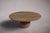 Postmodern Pearl Noche Travertine Round Coffee Table 40" For Sale - Image 3 of 5
