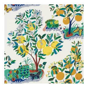 Schumacher Citrus Garden Indoor/outdoor Fabric in Primary