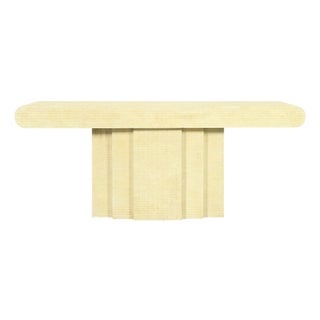 Vintage Tessellated Bone Console Table by Enrique Garcel for Jimeco Ltda For Sale