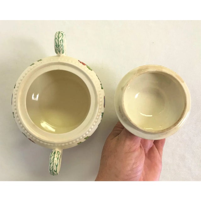 Mid 20th Century Vintage Wedgewood Patrician Tapestry Collection Sugar Bowl With Lid For Sale - Image 5 of 9