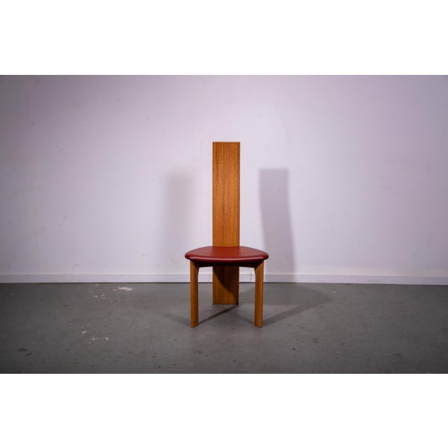 Wood Iris Chairs by Bob Van Den Berghe for Van Den Berghe Pauvers, 1995, Set of 8 For Sale - Image 7 of 14