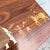 Brown Vintage Mid Century Anglo Indian Bone and Wood Inlaid Rosewood Nesting Tables - Set of 3 For Sale - Image 8 of 12