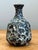 Vintage Black and White Textured Ceramic Vase For Sale - Image 4 of 14