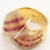 1980s Vintage 18k Yellow Gold Ruby and Diamond Cocktail Ring, Size 6.5 For Sale In New York - Image 6 of 16