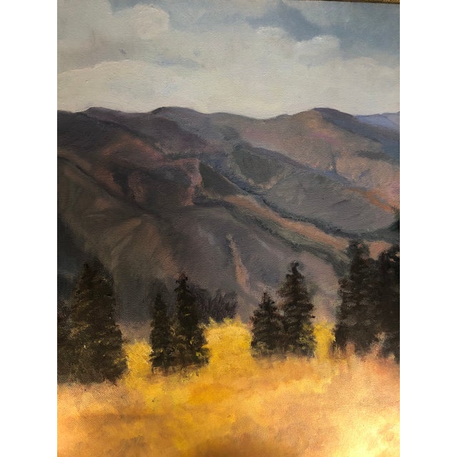 Contemporary Aspen Mountain “Ajax” Impressionist Landscape Painting For Sale - Image 6 of 9