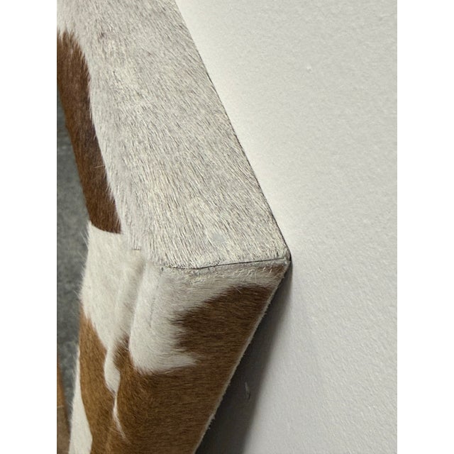 Made Goods Charles Brown + White Hide Framed Mirror For Sale In San Francisco - Image 6 of 12