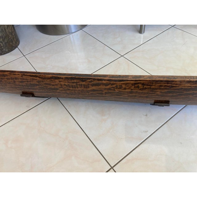 Wood 1930s Long Rustic Wood Tray For Sale - Image 7 of 7