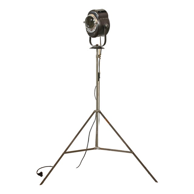 Baby Spotlight on Tripod from A.E. Cremer Paris, 1950s For Sale