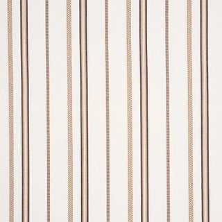 Sample- Schumacher Kayenta Stripe Fabric in Neutral For Sale