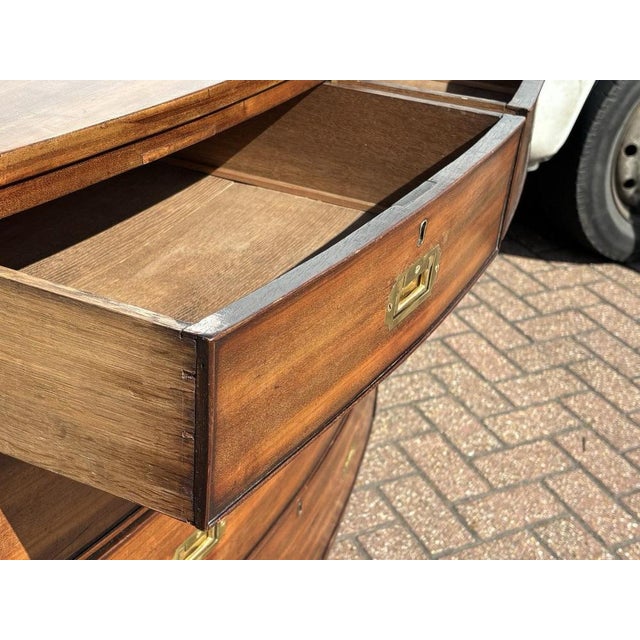 Victorian Campaign Chest with Brass Handles For Sale - Image 11 of 13