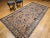 Early 20th Century Persian Malayer Gallery Rug, Handwoven All-Over Geometric Pattern, Tan & Blue, 5’ X 10’ For Sale - Image 11 of 12