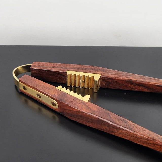 Mid-Century Danish Teak & Brass Nutcracker by Poul Knudsen, 1950s For Sale - Image 6 of 10