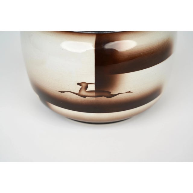 Futurist Decorative Ceramic Vase by Galvani Pordenone, Italy, 1970s For Sale - Image 9 of 15