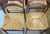 French Country Mid Century Dining Chairs With Rush Seats For Sale - Image 4 of 9