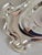 Gold Antique Art Nouveau Sterling Silver & Cut Glass Inkwell Standish, 1912 For Sale - Image 8 of 14