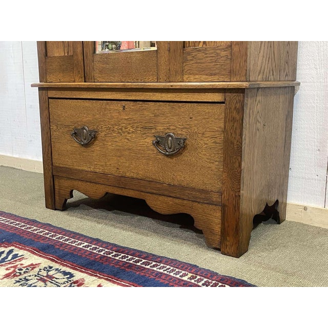 English Wardrobe in Oak For Sale - Image 4 of 14