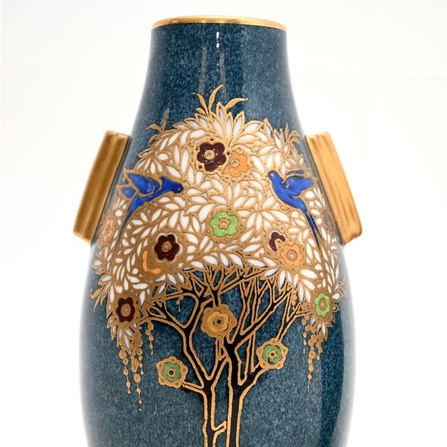 Ceramic Antique Art Nouveau Vases from Royal Worcester, 1890, Set of 2 For Sale - Image 7 of 11