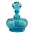 Vintage Blue Crown Glass Bottle For Sale
