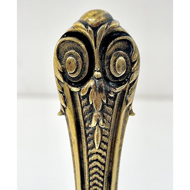 Antique French 1880s Nature Decor Cast Bronze Blank Oval Wax Seal Stamp For Sale - Image 11 of 11