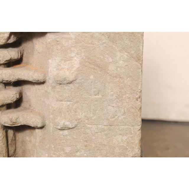 Tan 19th Century Spanish Carved Stone Architectural Fragment For Sale - Image 8 of 13