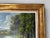 Wood 1976 French “Le Lac” Impressionist Landscape Oil on Canvas Painting by M. Roche, Framed/ Sold For Sale - Image 7 of 12
