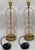 Murano Glass and Brass Table Lamp attributed to Mazzega, 1950s, Set of 2 For Sale - Image 6 of 6