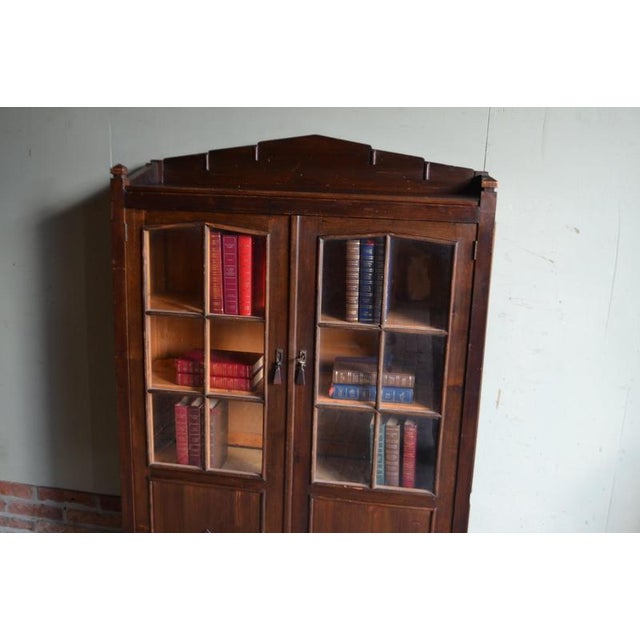 Antique Art Deco Wooden Fruit Tree Display Cabinet For Sale - Image 3 of 11