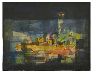 Unknown - The Hunter - Watercolor Drawing - 20th-Century
