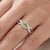 Not Yet Made - Made To Order Round Cut Peridot Infinity Ring in 925 Sterling Silver • Delicate Promise Wedding Ring Us 7 For Sale - Image 5 of 7
