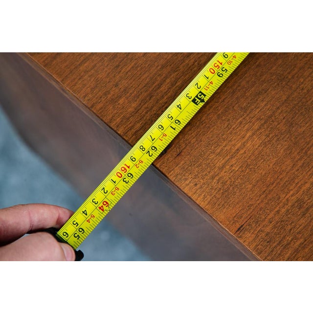 Vintage Dresser Credenza 9 Drawer Bassett Cherry For Sale - Image 10 of 12