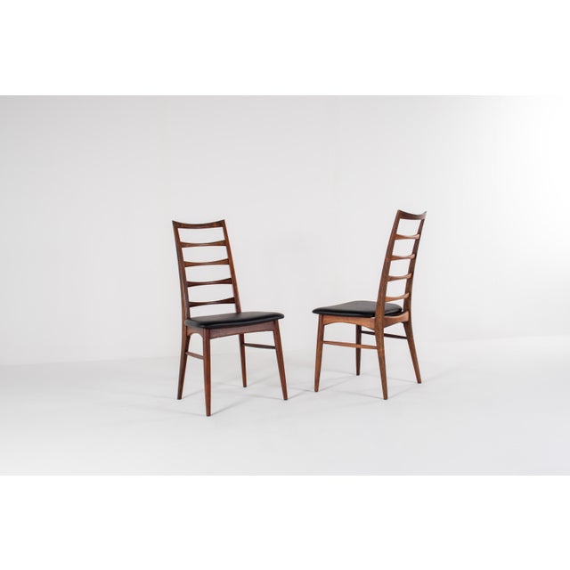 Wood Vintage Lis Dining Chairs by Niels Koefoed for Hornslet Furniture Factory, Denmark, 1960s, Set of 6 For Sale - Image 7 of 13