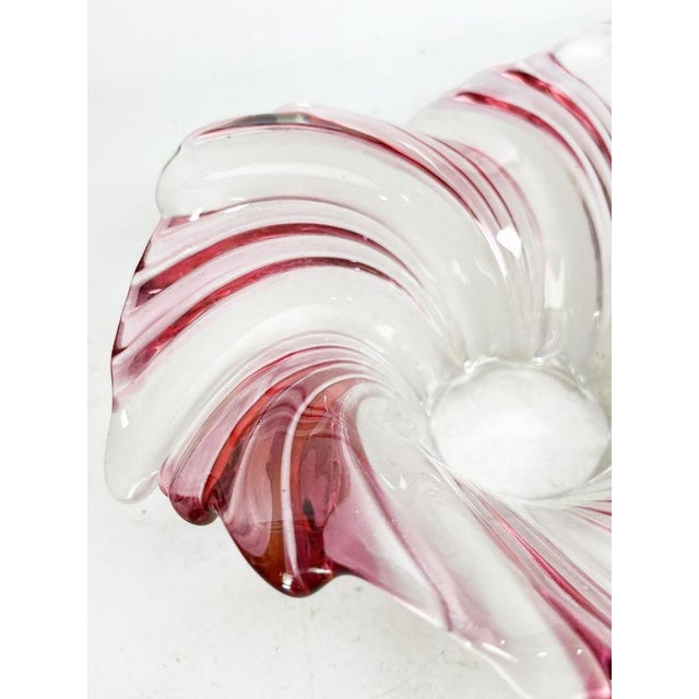 Vide Poche in Pink and White Glass, France, 1970 For Sale - Image 6 of 17