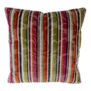 Brunschwig & Fils “E’Toile” Velvet Multi Color Feather/Down 22” Pillow