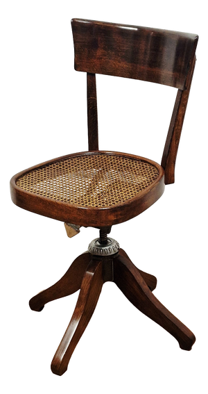 Antique Swivel Desk Chair in Beech, 1890s